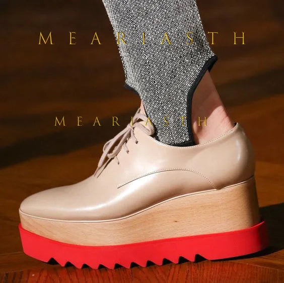 Versatile leather wedge sneakers with slip-on ease and all-season durability