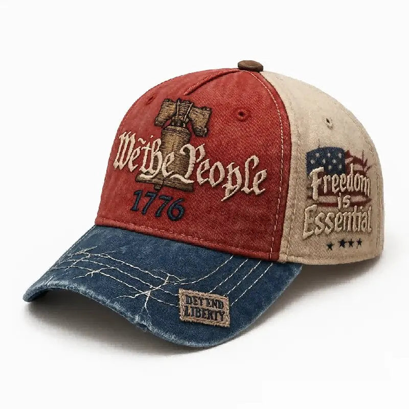 Classic throwback baseball cap with mesh ventilation and adjustable snapback fit for all head sizes