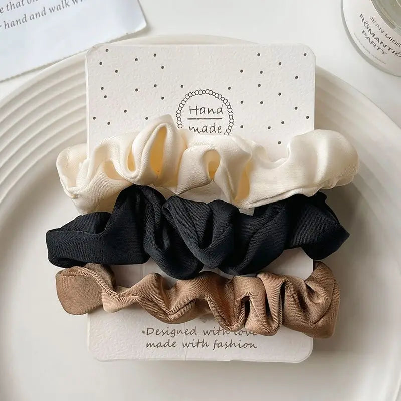Luxurious hair scrunchies offering secure hold without tight uncomfortable feeling