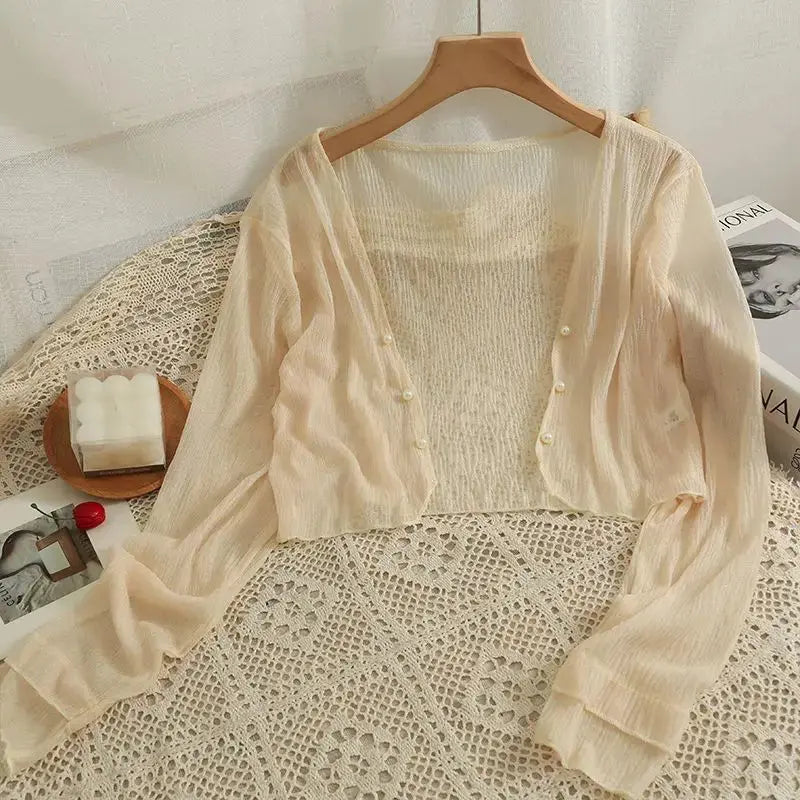 Summer Breeze Cardigan draped over a casual outfit, highlighting its comfort.
