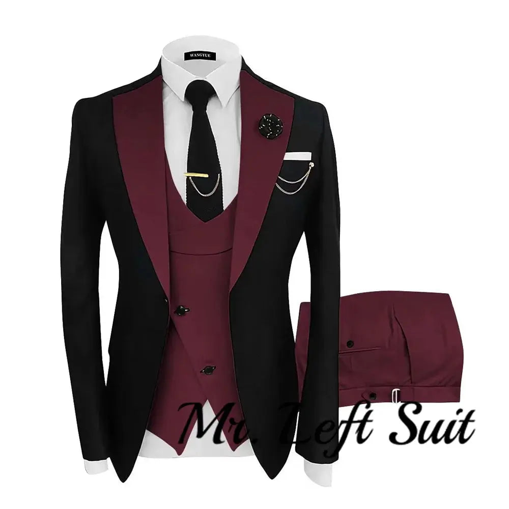 Close-up of the lapel on the sharp tailored suit set, showcasing modern tailoring.