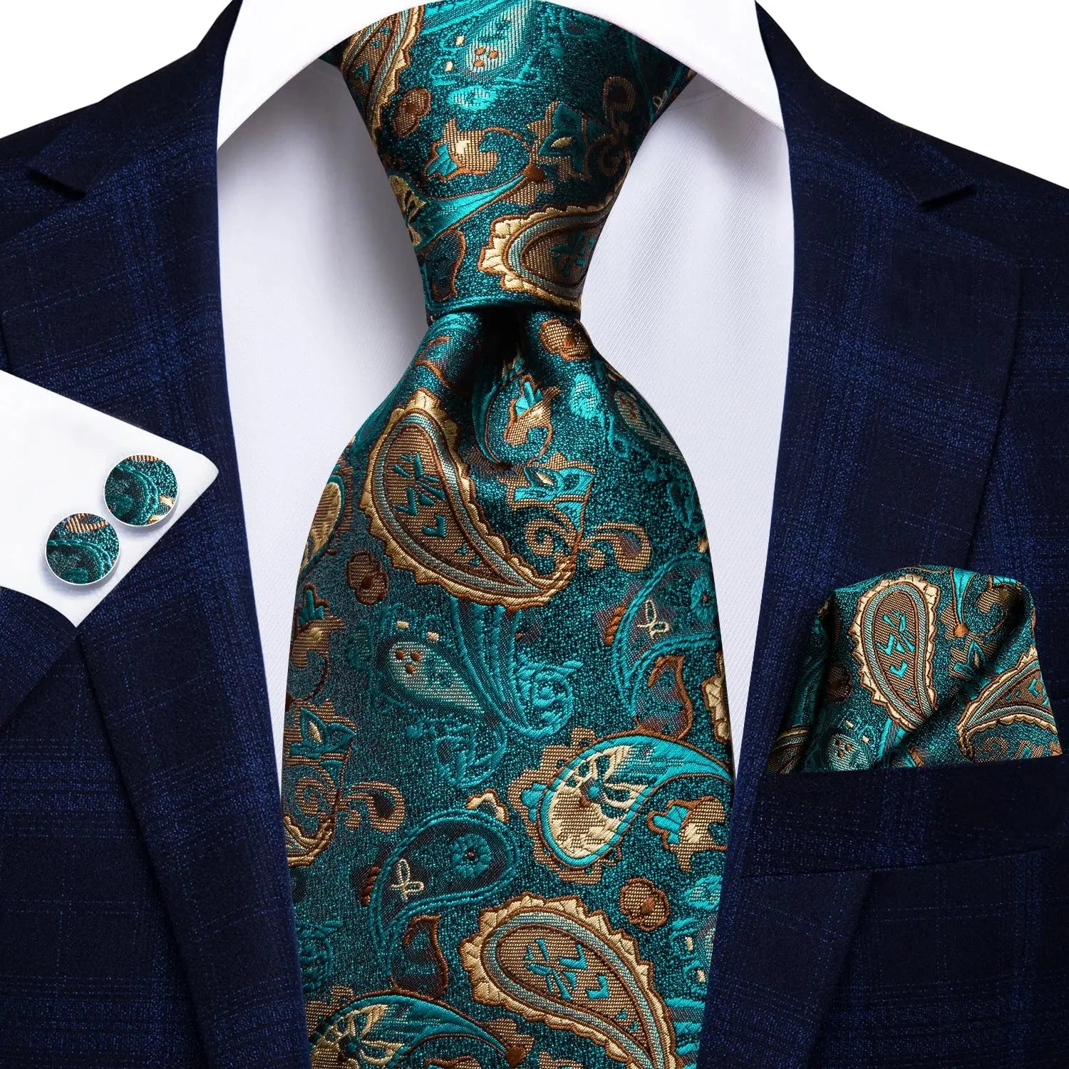 Versatile silk tie set, perfect for groomsmen or as an elegant gift for men.