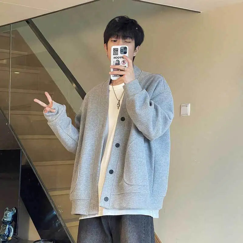 Autumn Whisper cardigan styled for a coffee date, blending chic and casual elements.