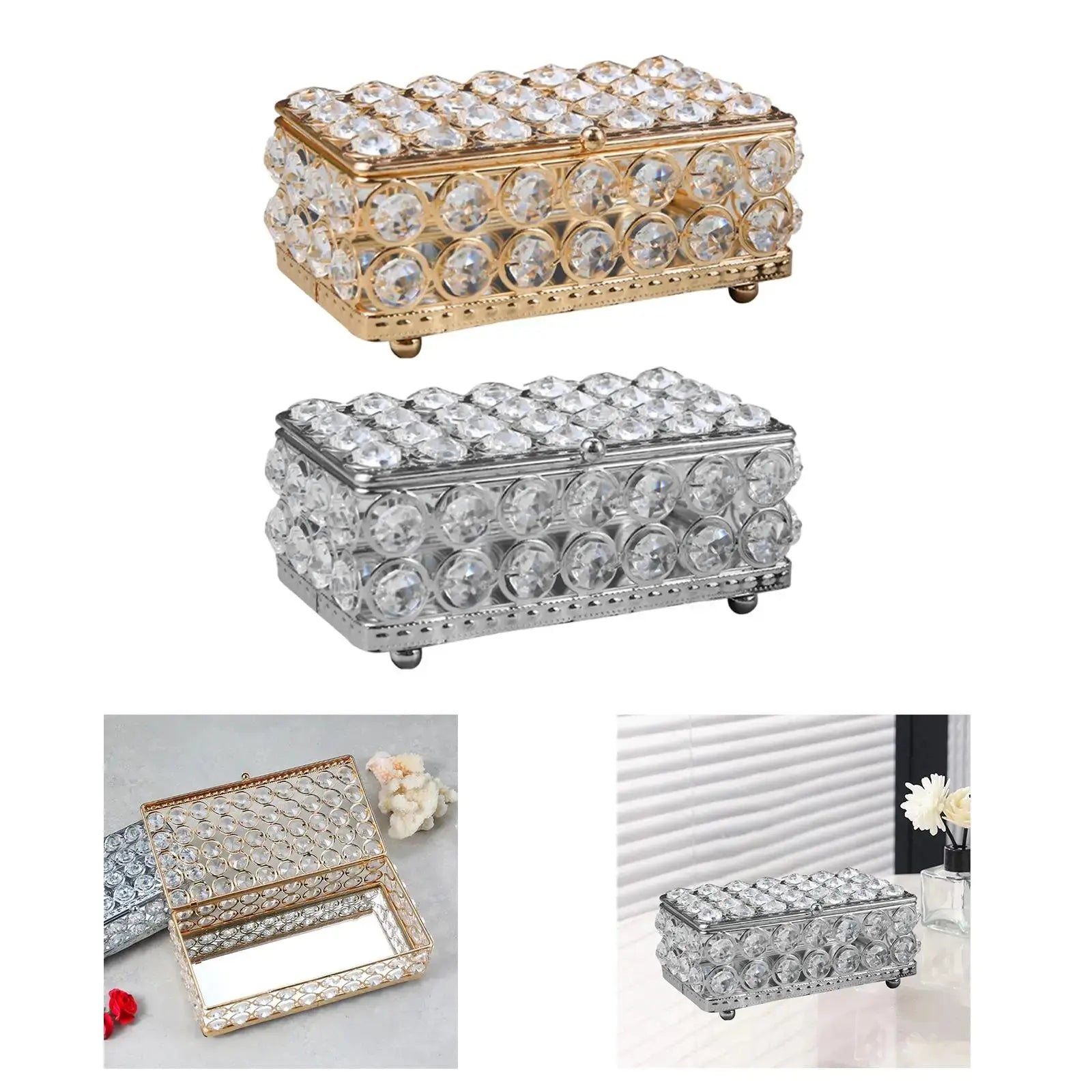 Open Cherished Keepsakes Box showcasing organized jewelry and personal artifacts.