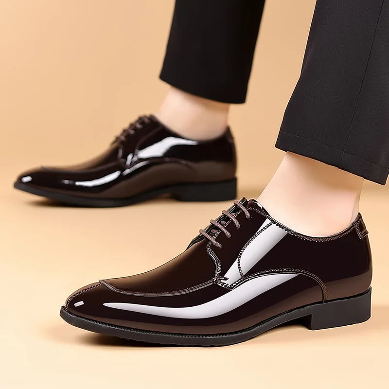 Breathable design dress shoes ensuring comfort during long hours at work.