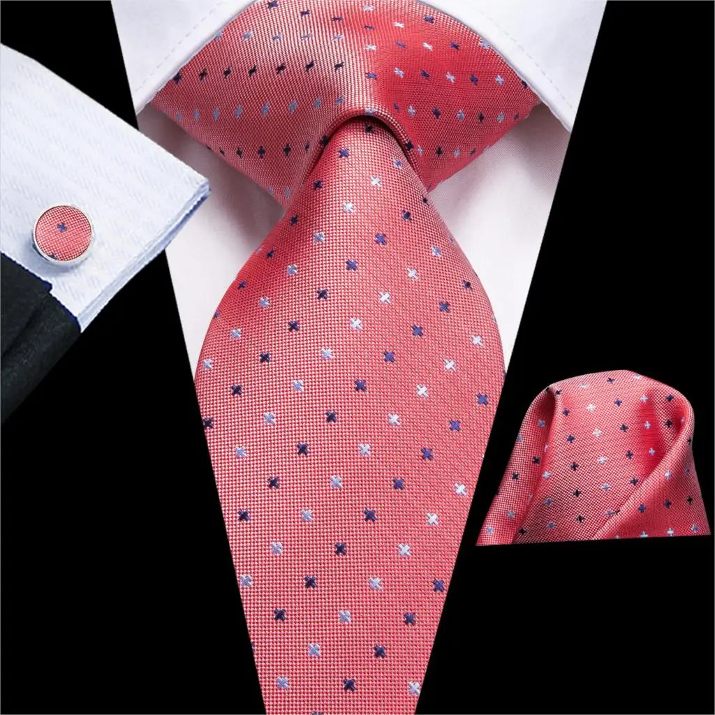 Formal paisley tie and accessories featuring traditional tatting weave craftsmanship