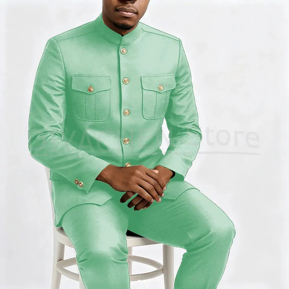 Wrinkle-resistant suit in charcoal, ideal for travel and events.