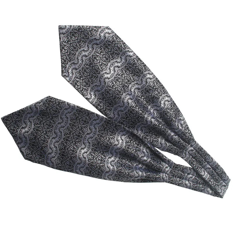 Unisex polka dot ascot tie for formal and casual wear