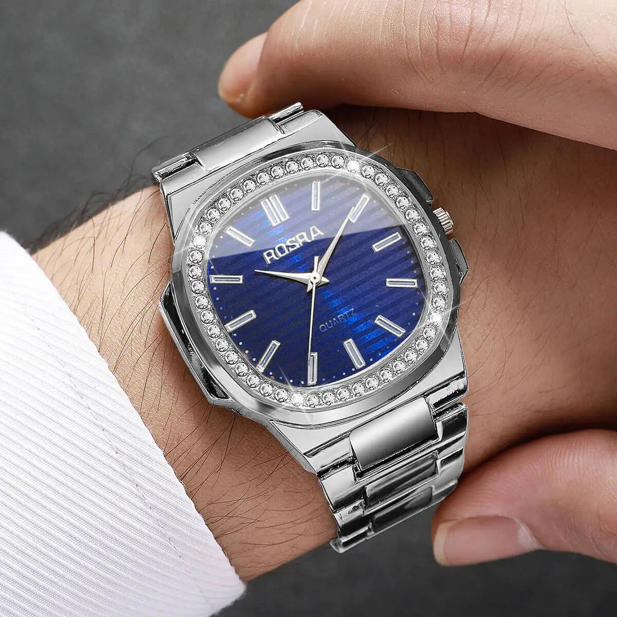 Elegant Men's Quartz Statement Watch designed for business and casual wear.