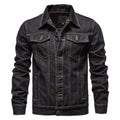 Autumn Breeze Denim Jacket layered over a sweater, ideal for fall fashion essentials.