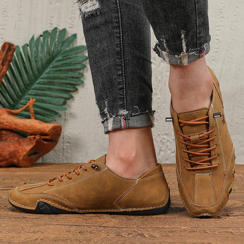 Anti-slip outsole of Luxe Comfort Sneakers, providing secure footing on various surfaces.