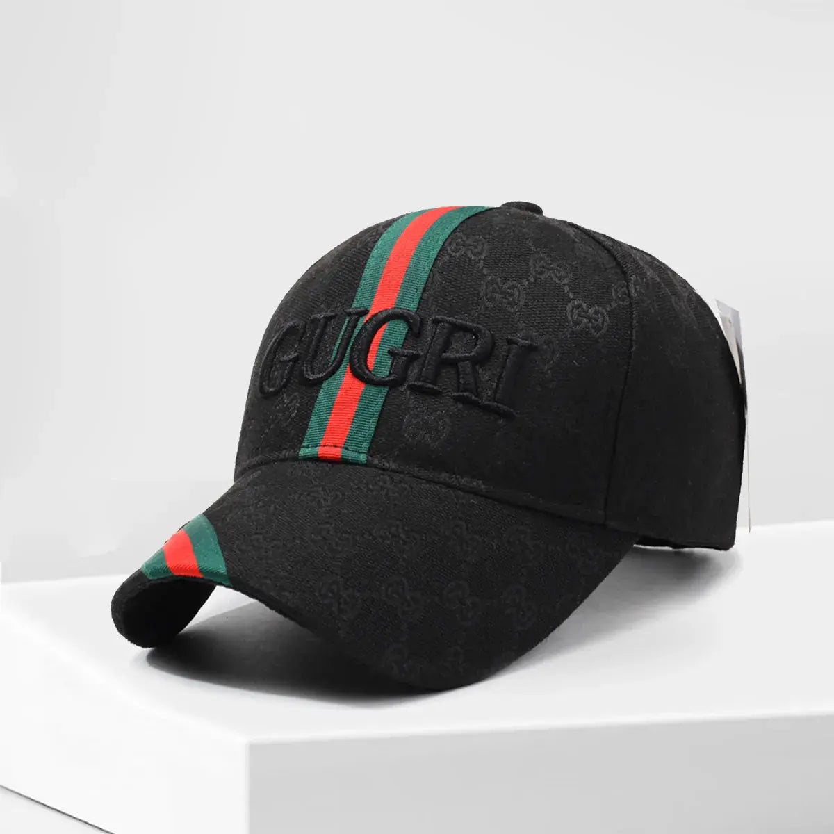 Detail shot of the soft cotton material of Sunlit Days Embroidered Cap, showcasing quality craft.