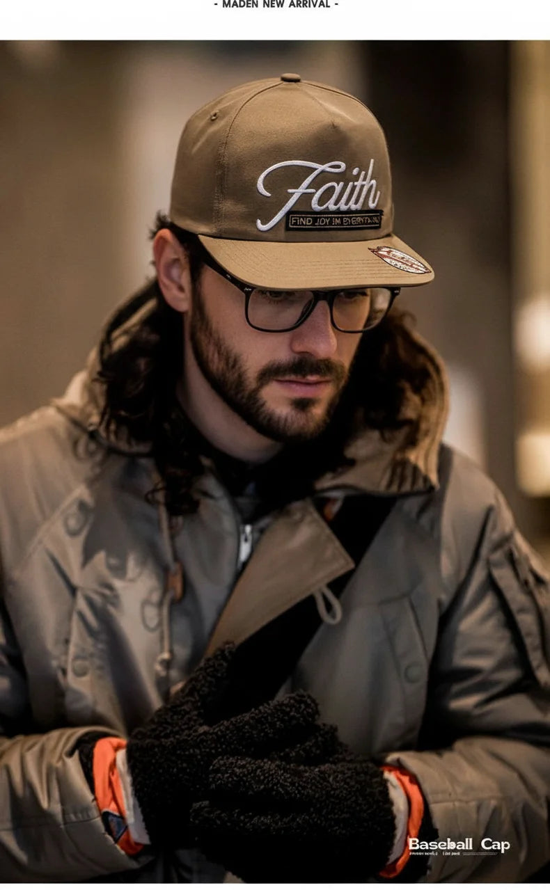 Lightweight baseball cap featuring vintage embroidered design for spring outfits