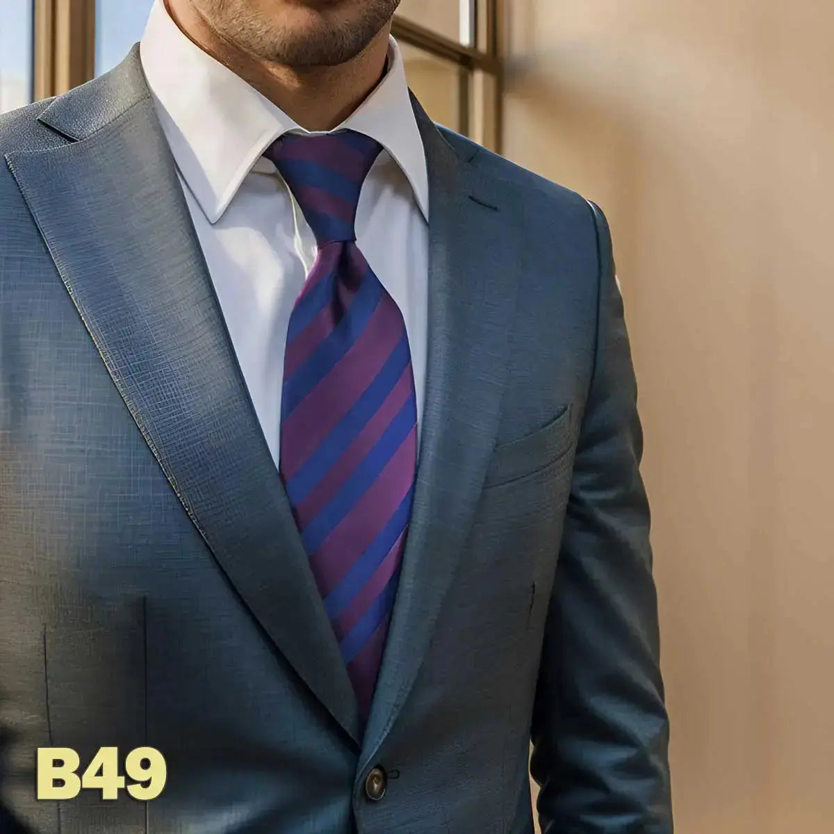 Vibrant red tie featuring sharp jacquard weave, ideal for making an impression.