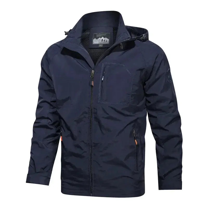 Side view of the Men's Sharp Versatile Jacket demonstrating ease of movement.