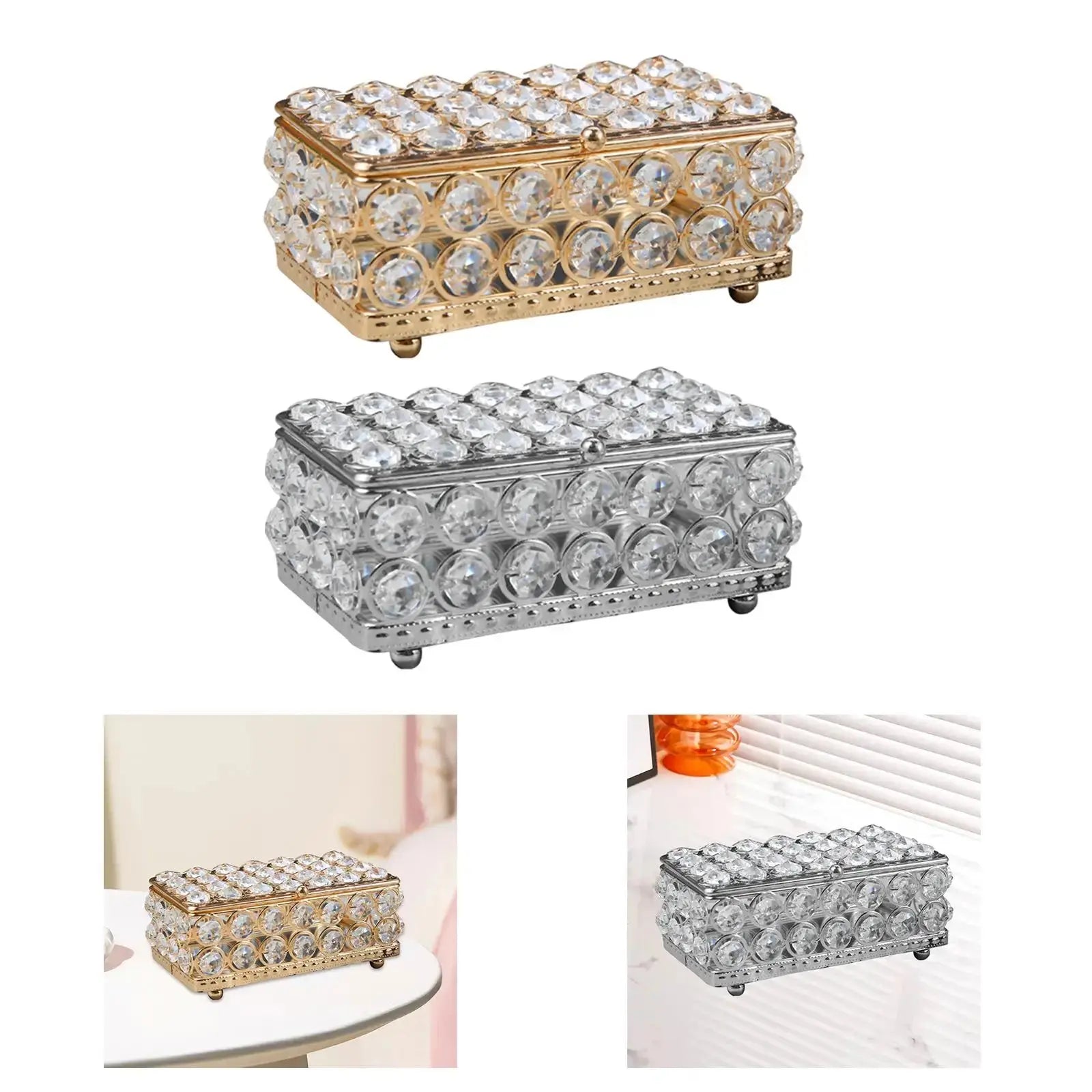 Compact Cherished Keepsakes Box on a vanity, maximizing storage without clutter.