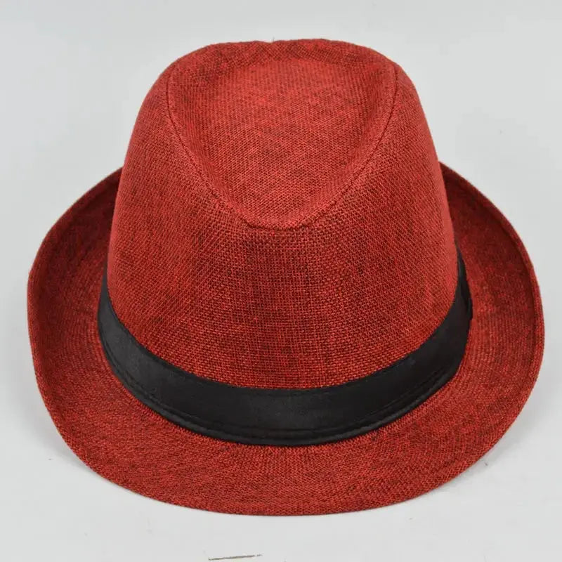 Structured fedora that pairs well with business and weekend wardrobes.