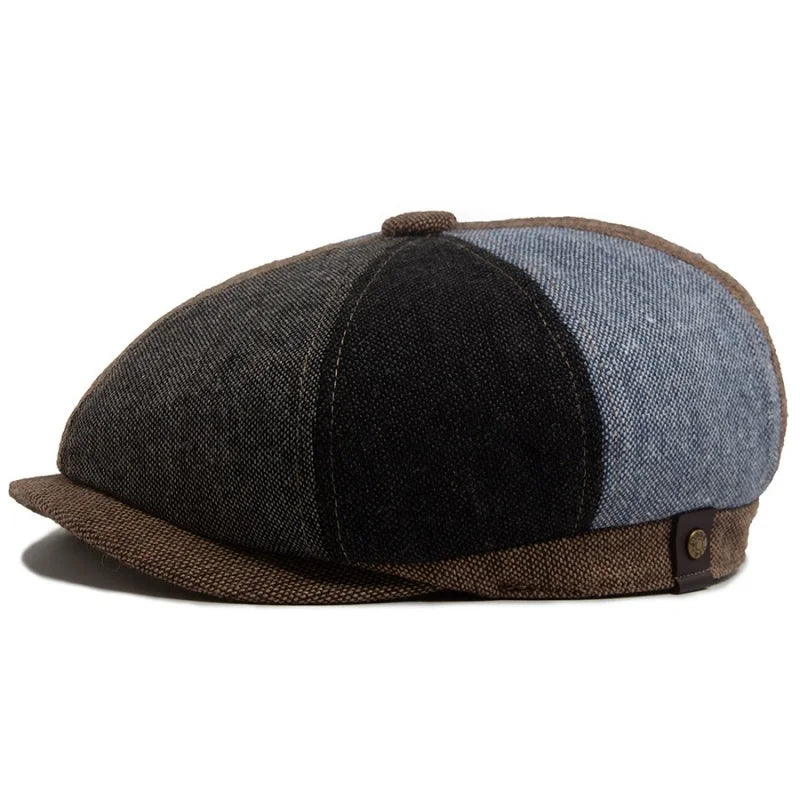 Autumn Whisper Beret in a cozy outdoor setting, ideal for cool weather adventures.