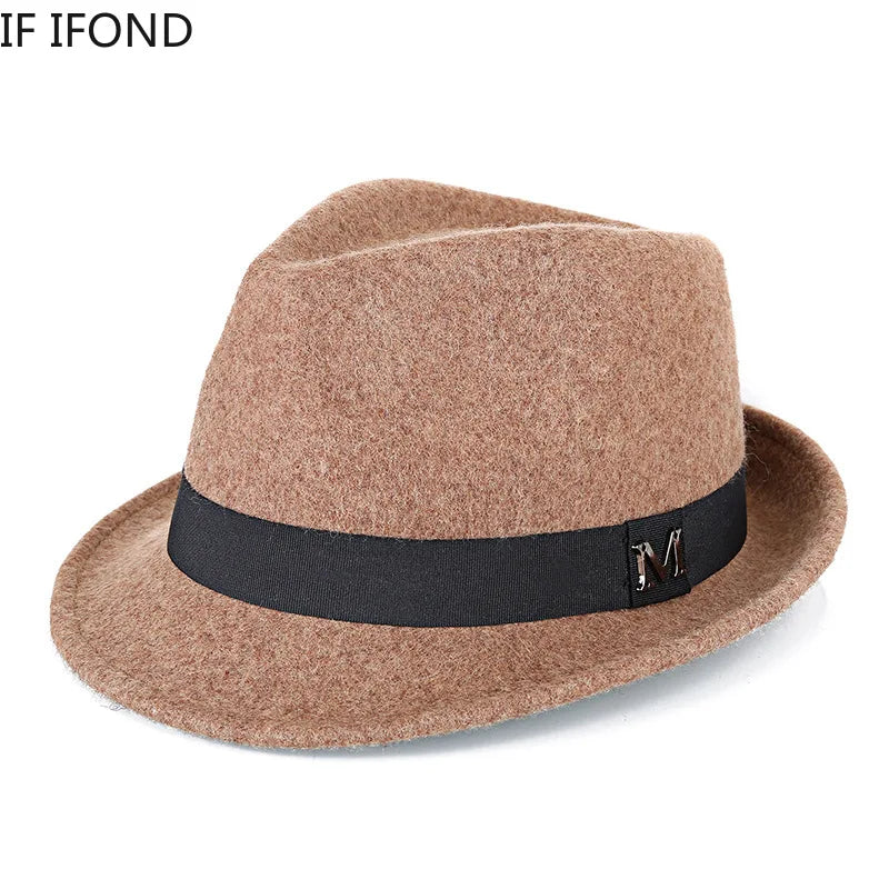 Side view of the Winter's Charm fedora, emphasizing its classic design and shape.