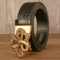 Classic design of the leather belt, ideal for formal occasions.