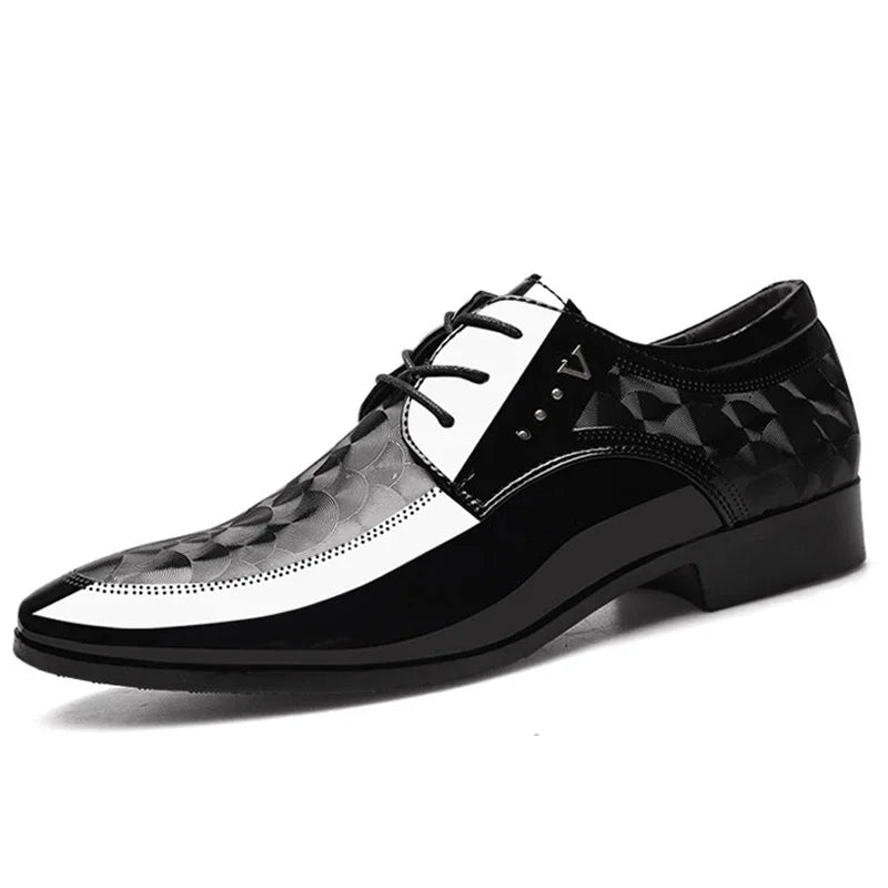Elegant footwear: black dress shoes for men with a polished look.