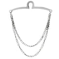 Classic gold tie accessory with polished finish complementing formal menswear