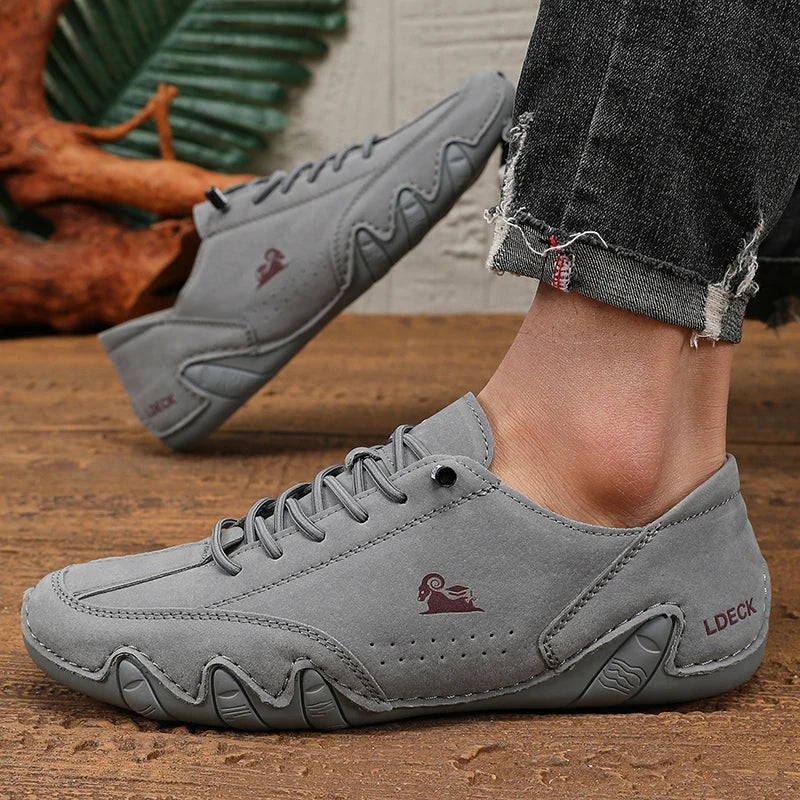 Elegant design of Luxe Comfort Sneakers, ideal for business casual and weekend outfits.