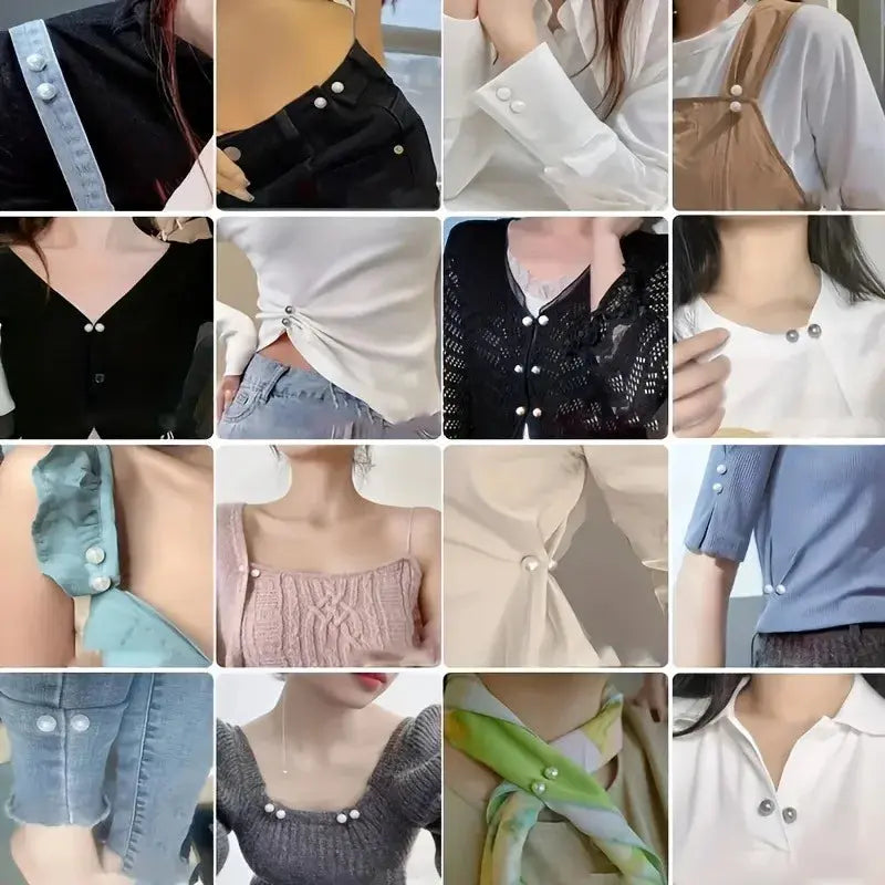 Chic outfit pins in a minimalist design, ideal for last-minute clothing tweaks.