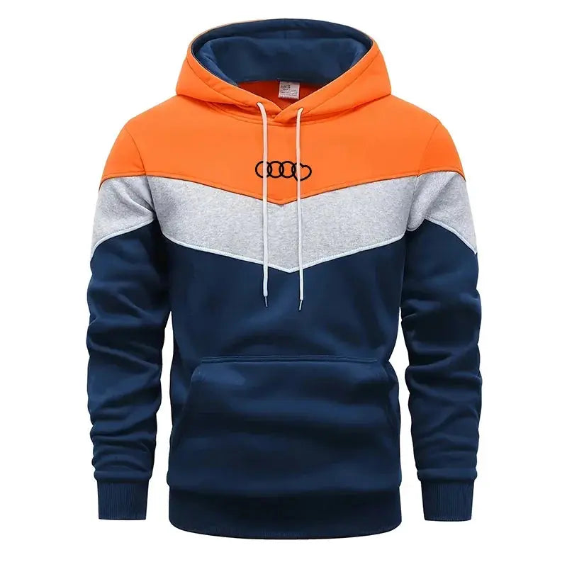 Stylish loungewear: men's tracksuit in vibrant tricolor, ideal for active lifestyle gear.