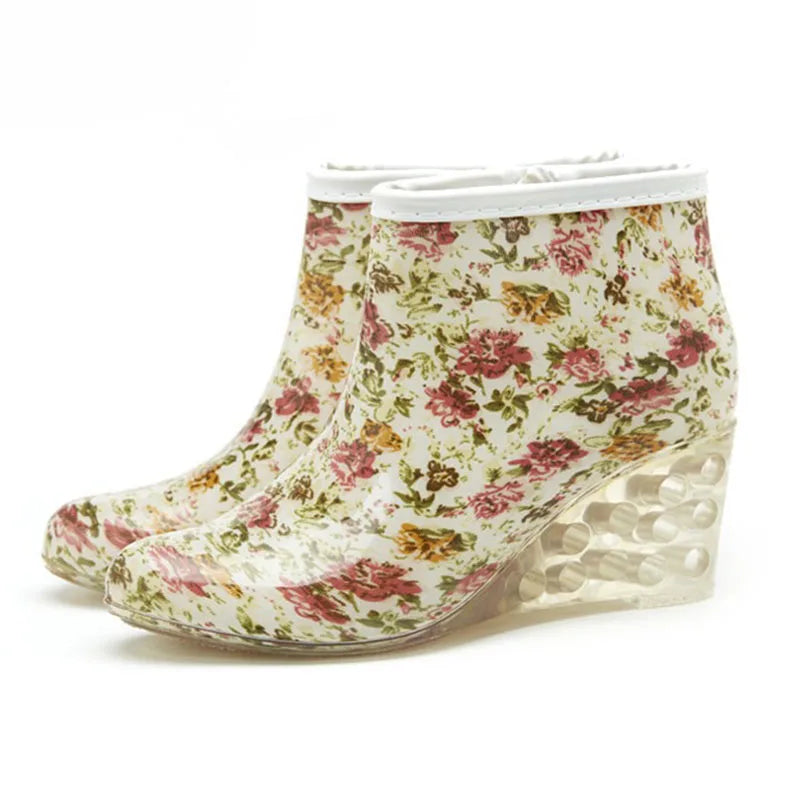 Detail of the anti-slip sole on stylish waterproof footwear.