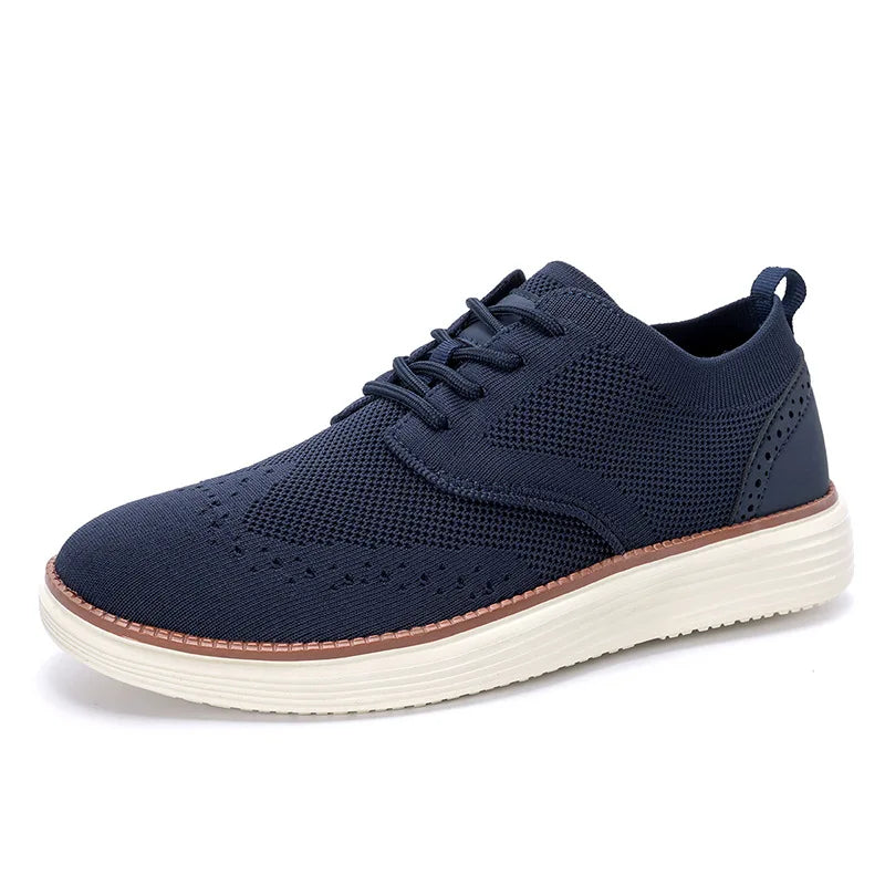 Men wearing Stride Easy sneakers with jeans showing everyday casual footwear style