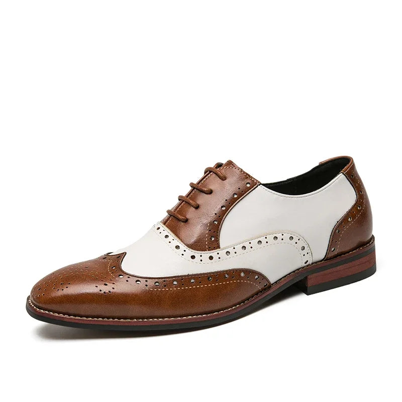 Versatile colorful leather shoes suitable for weddings and parties.