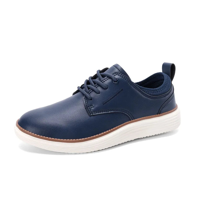 Timeless black leather oxford dress shoes with cushioned insole for all-day comfort