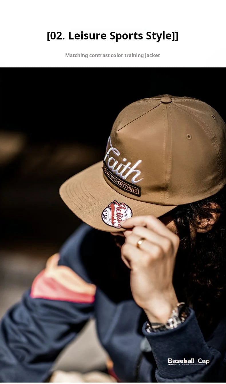 Unisex vintage baseball cap with eye-catching embroidery and adjustable closure