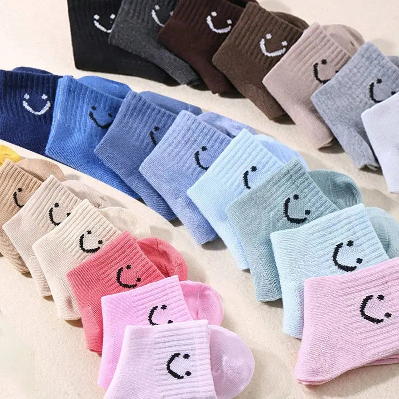 Unisex mid-calf socks made from breathable polyester blend for all-season comfort.