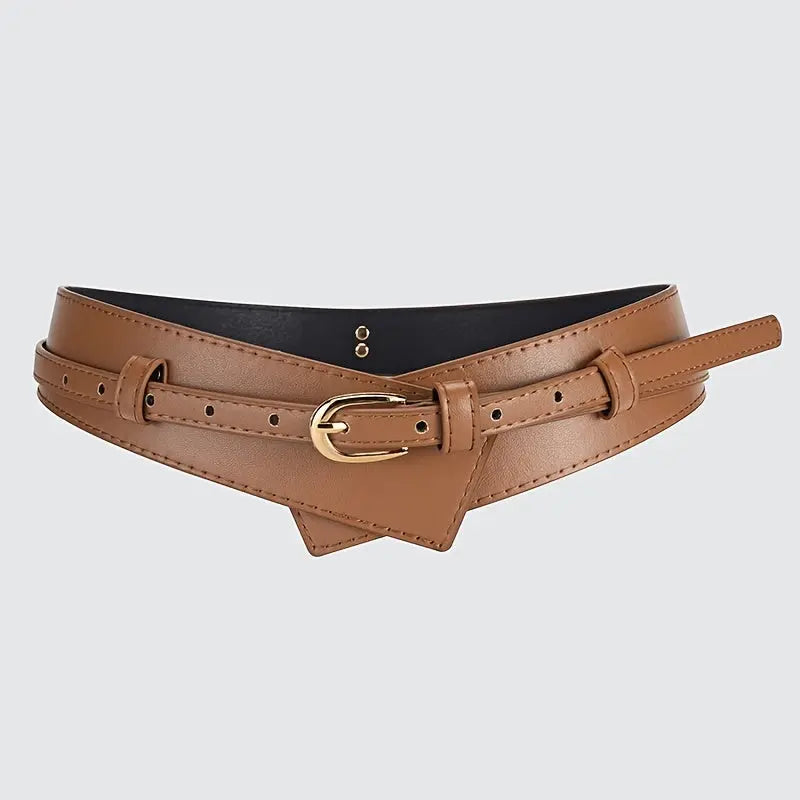 Versatile Vintage Chic Belt cinching a layered outfit for a trendy look
