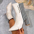 Fashionable ankle boots with a plush interior, perfect for chilly evenings out.