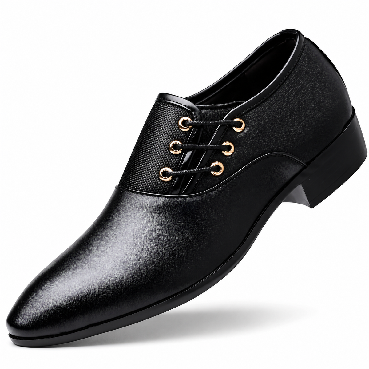 Black men's Oxford dress shoe